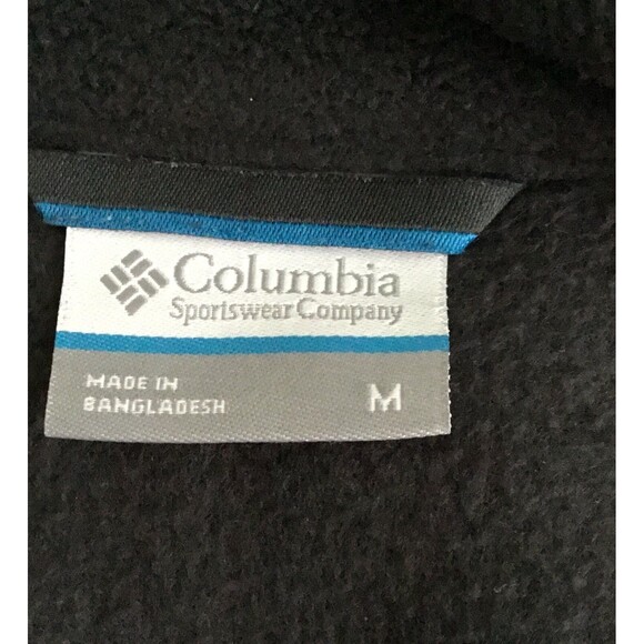 Columbia Men’s Red & Black Full Zip Fleece Jacket Size Medium - Picture 6 of 6